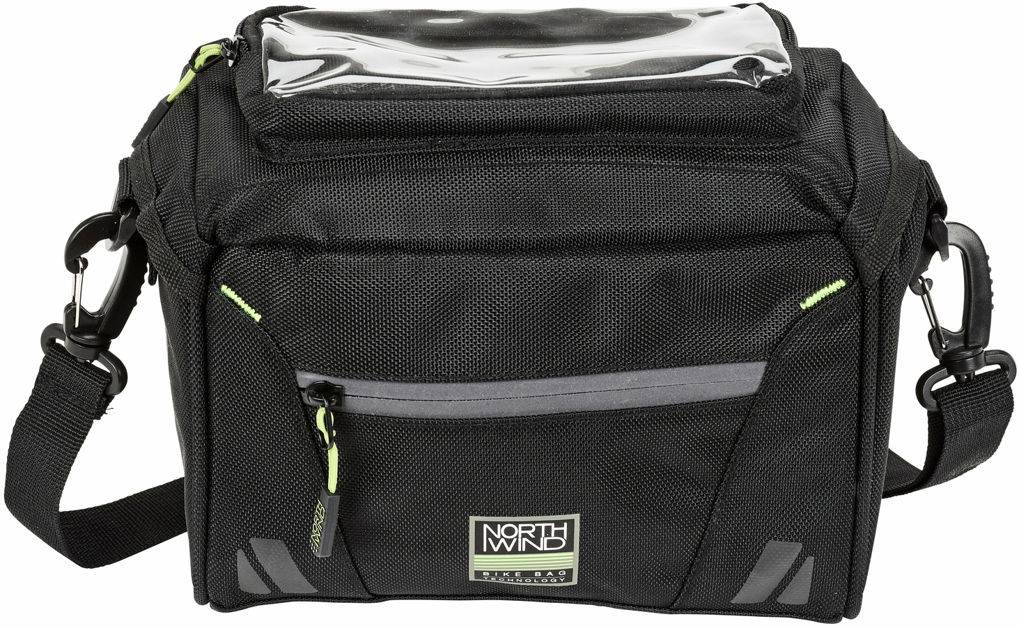 Northwind handlebar bag Pure (black/lime)