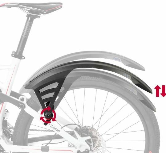 Zefal rear wheel mudguard deflector RS75 (24-29 inch)