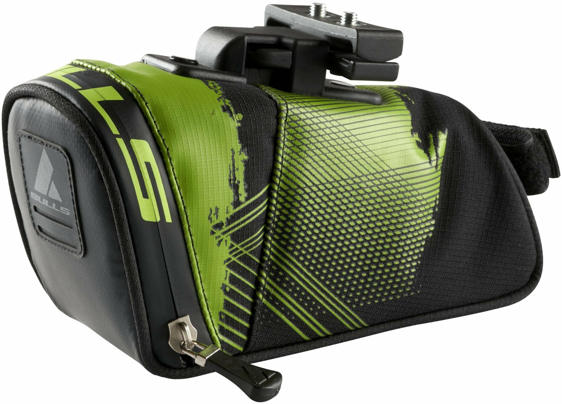 BULLS saddle bag black-lime saddle bag M with adapter