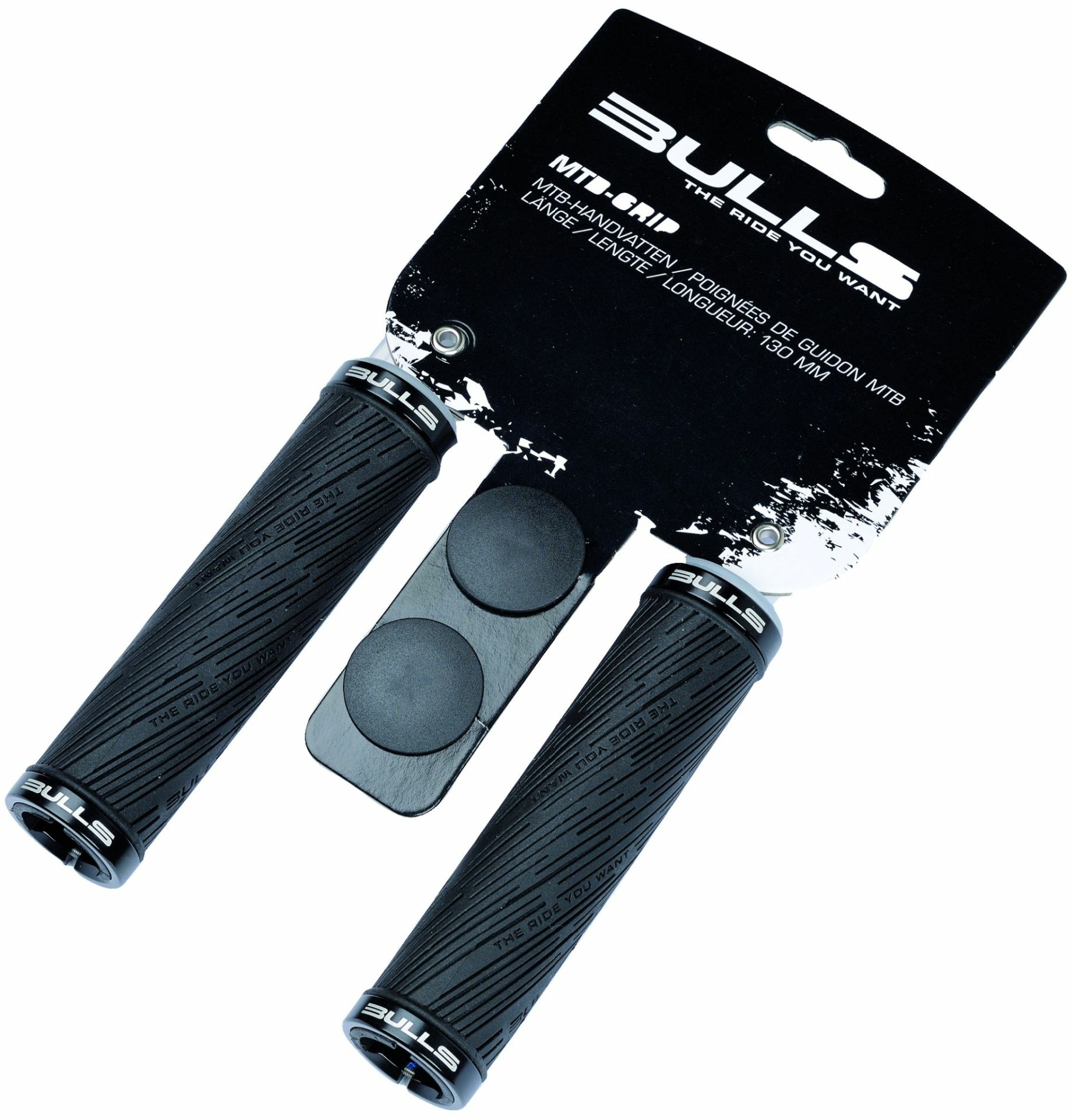 Bulls MTB grips black with clamping ring